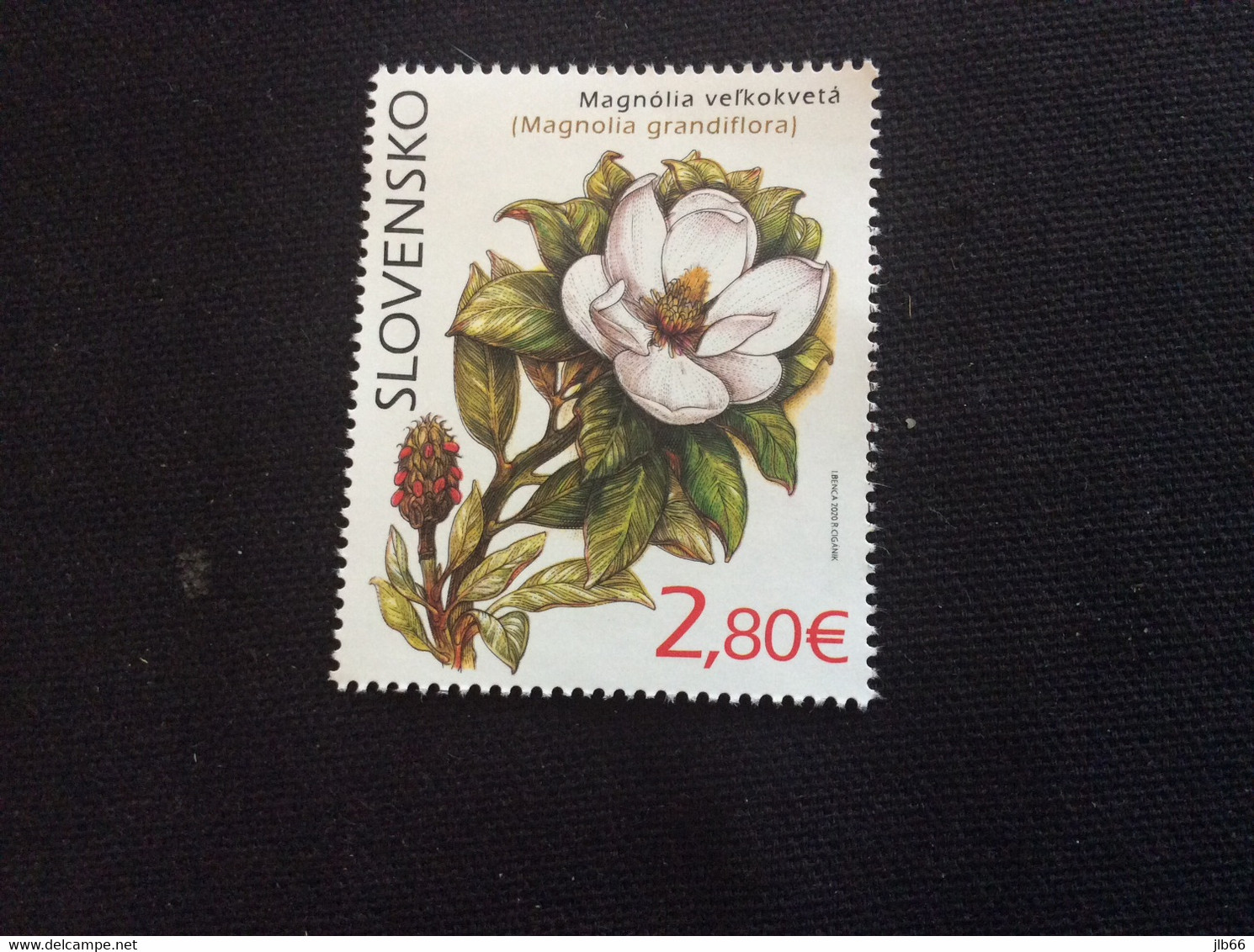 2020 Michel 905 O** Mint MNH Botanic Garden Jardin Botanique De Kosice Magnolia - Unused Stamps