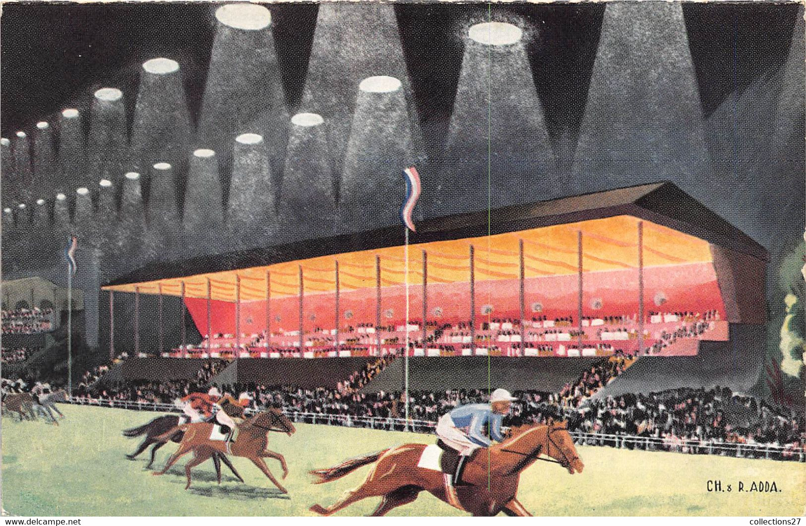 LA NUIT DE LONGCHAMP SAMEDI 3 JUILLET 1937- DOUBLE CARTE - LES COURSES - LA FEERIE LUMINEUSE - Reitsport