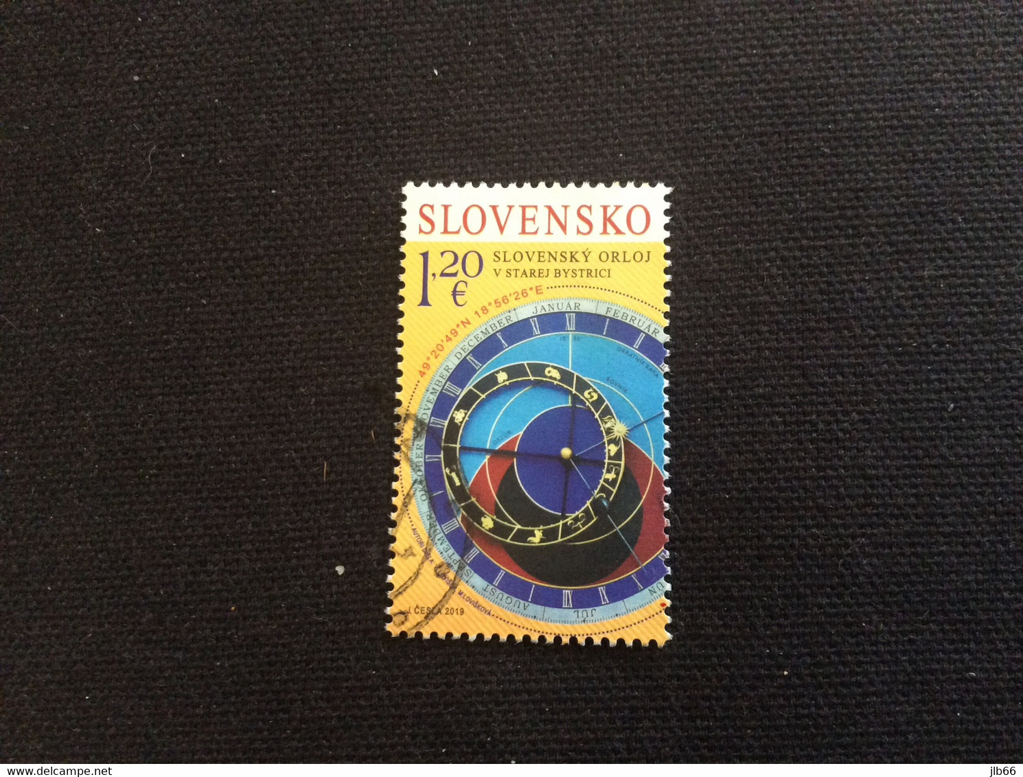 SK 2019 YT 762 Oblitéré Horloge Astronomique Joint Issue Avec Slovénie - Used Stamps