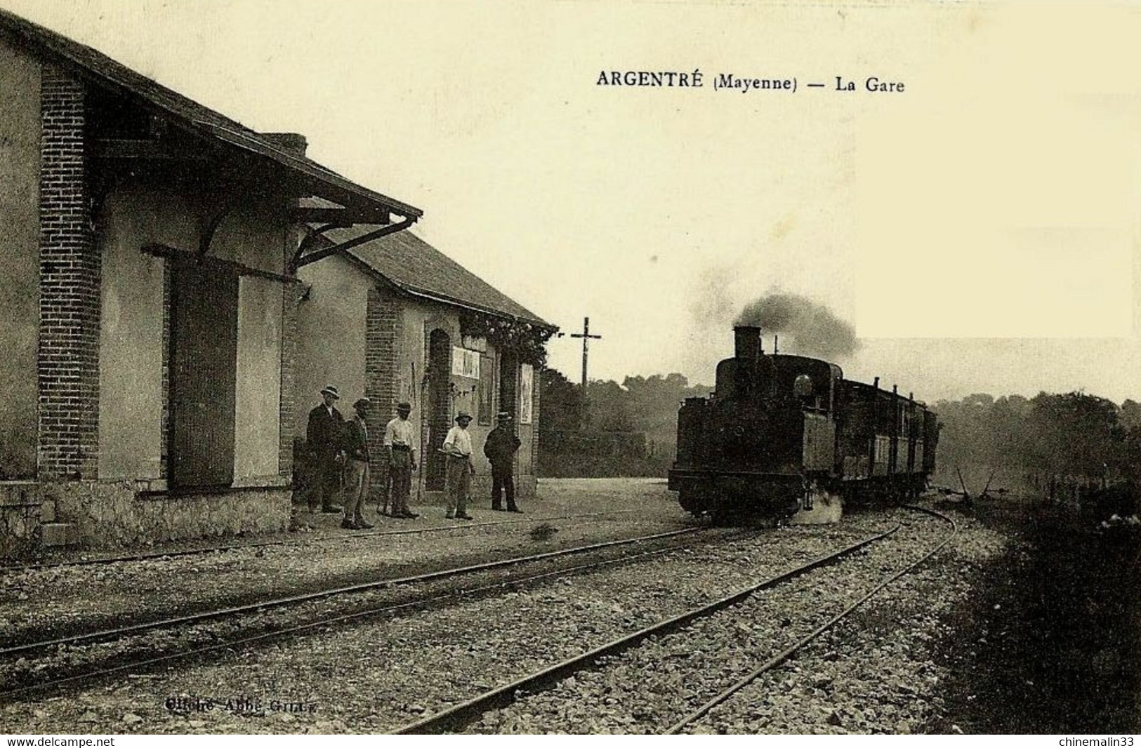 DEPT 53 ARGENTRÉ LA GARE  TRÈS  BELLE ANIMATION 9X14 REIMPRESSION DE CARTES ANCIENNES - Argentre