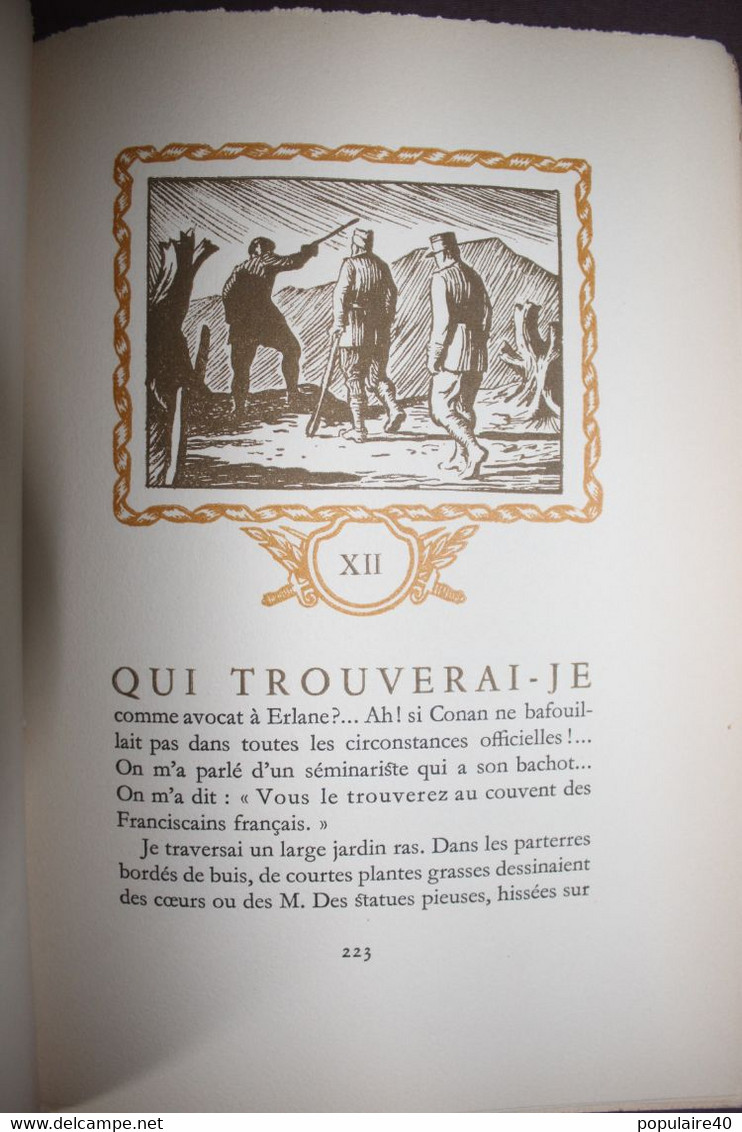 Capitaine Conan Roger Vercel 1947 Belle édition Bois Jadoux Ex. Numé. 1055/1475 Corps Francs WW1 Première Guerre Livre - Français