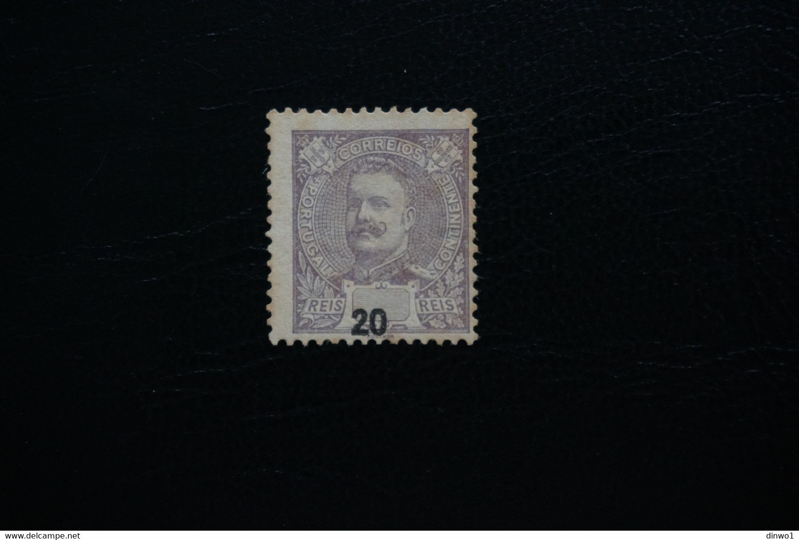 (T3) Portugal 1895 D. Carlos 20r - Af. 130 - Value Misplaced (MNG) - Neufs