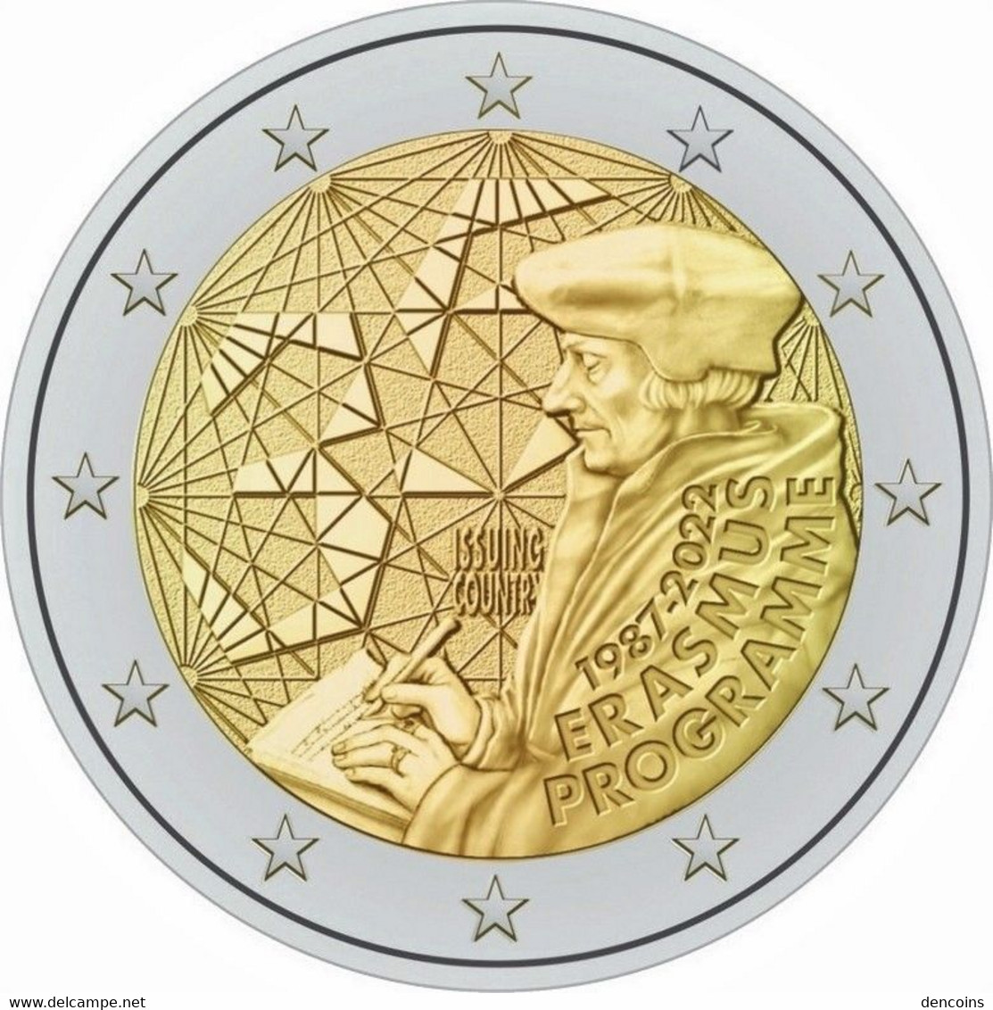 2 Euro ESTONIA 2022 ERASMUS - EESTI - NUEVA - SIN CIRCULAR - NEW 2€ - Estonie