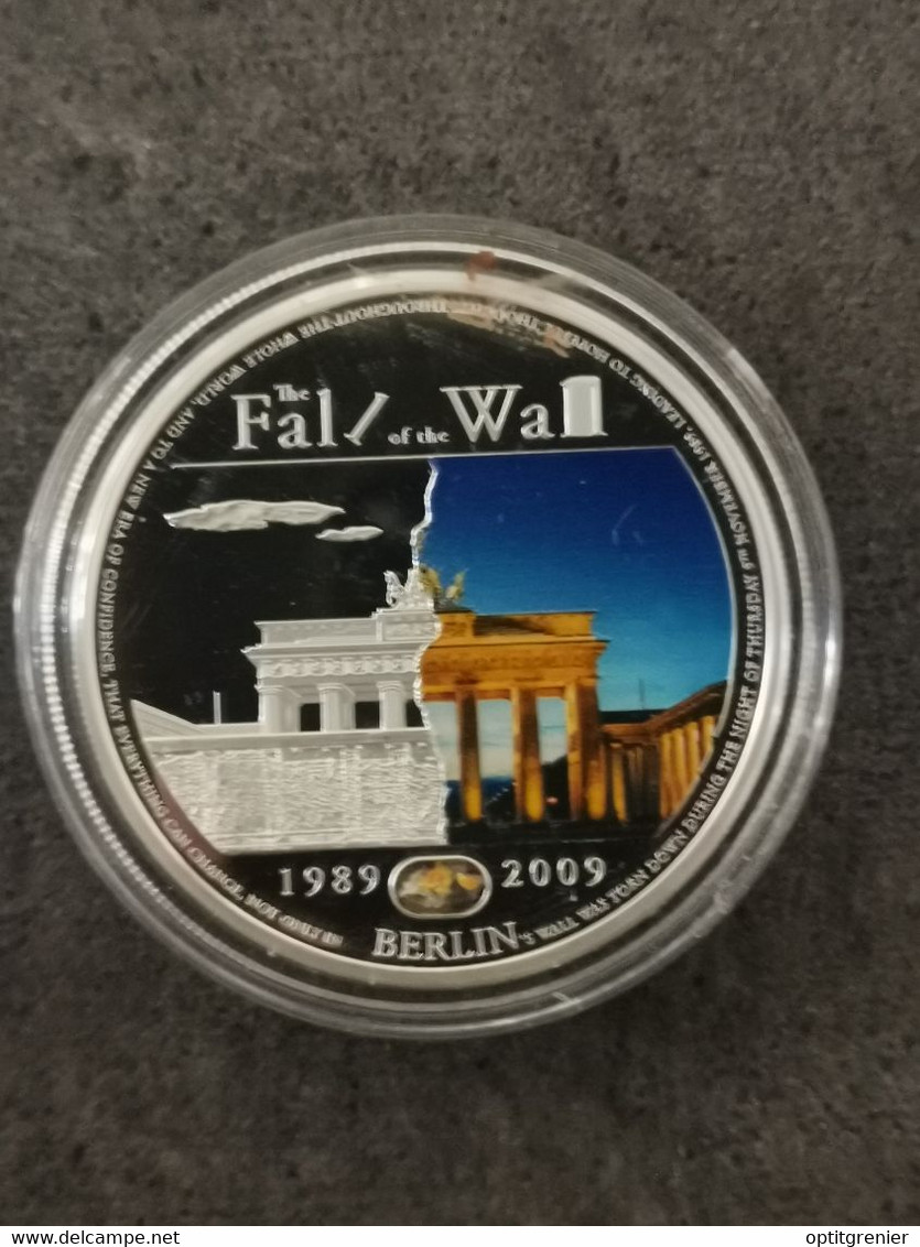 5 DOLLARS ARGENT PALAU THE FALL OF THE WALL BERLIN 2009 EX. / SILVER / CAPSULE - Palau