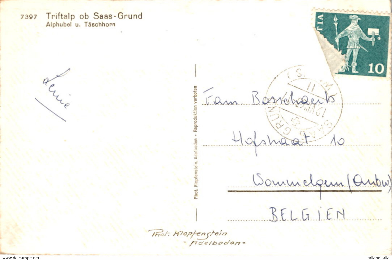 Triftalp Ob Saas-Grund (7397) * 19. 8. 1963 - Saas-Grund