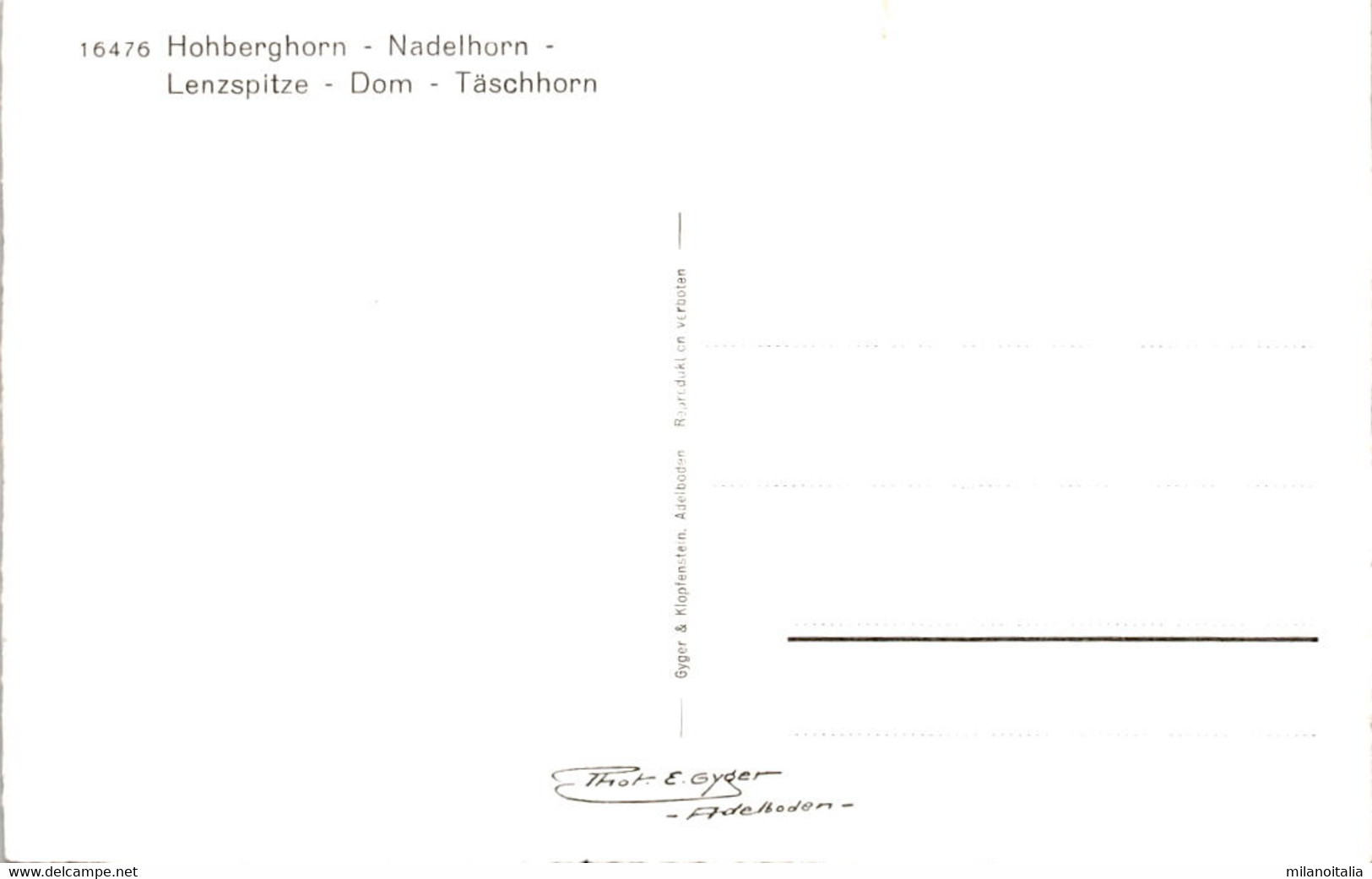 Hohberghorn - Nadelhorn - Lenzspitze - Dom - Täschhorn (16476) - Täsch