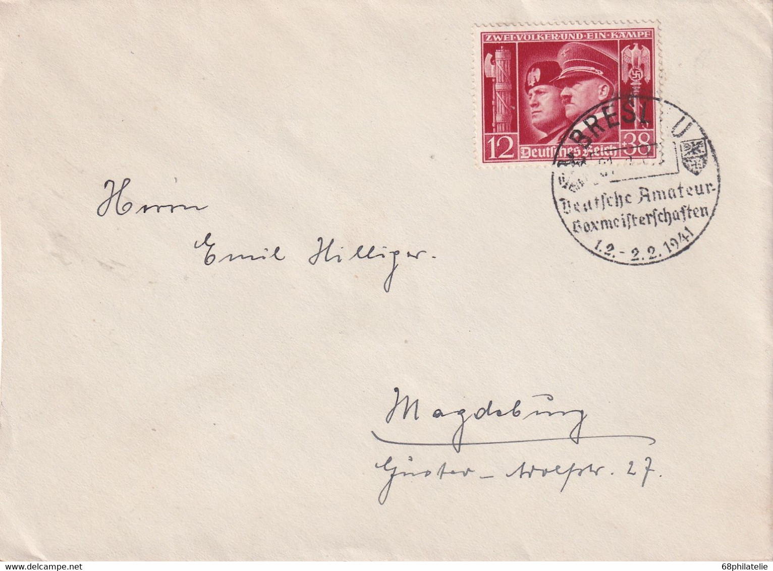 ALLEMAGNE   1941 LETTRE DE BRESLAU - Lettres & Documents