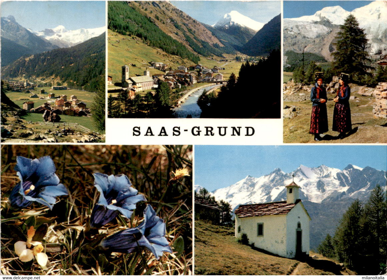 Saas-Grund - 5 Bilder (47862) * 13. 7. 1972 - Saas-Grund