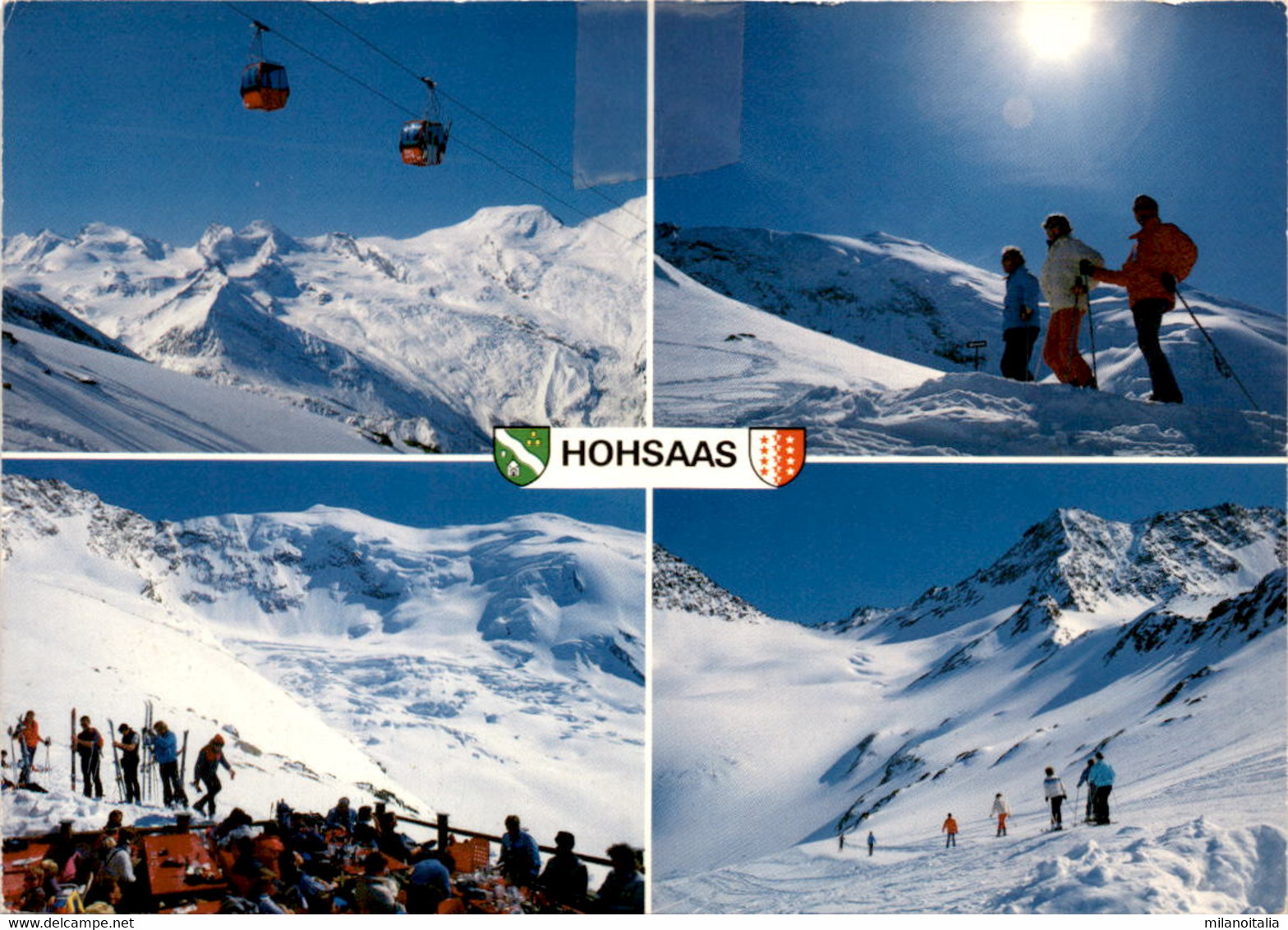 Hohsass - Saas-Grund - 4 Bilder (47578) * 7. 4. 1992 - Saas-Grund