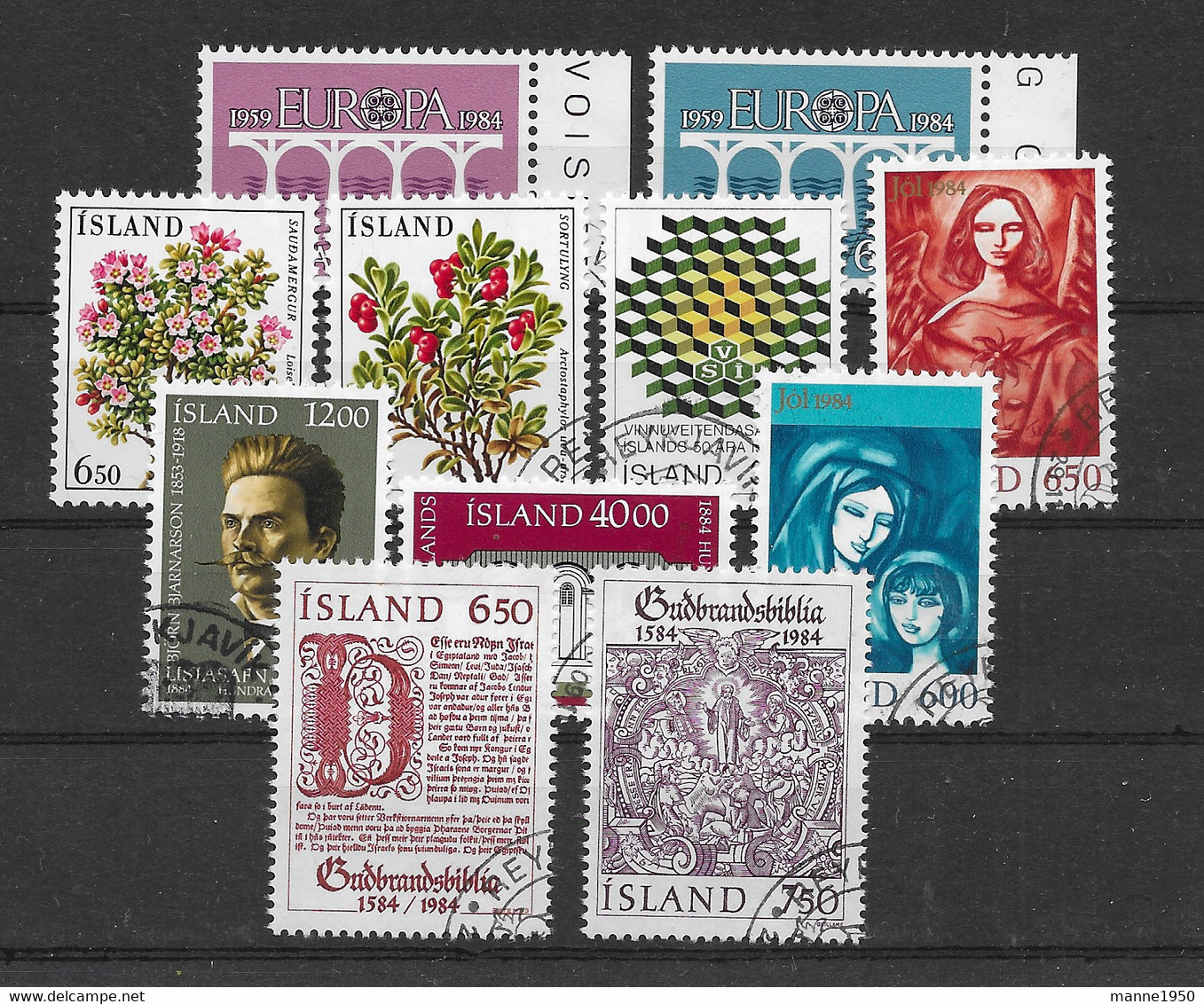 Island 1984 Kleines Lot 11 Werte Gestempelt - Collections, Lots & Séries
