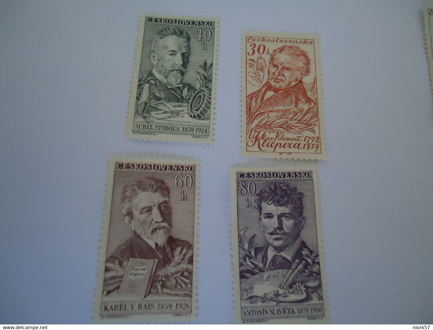 CZECHOSLOVAKIA MNH  STAMPS  FAMOUS PEOPLES - ...-1918 Voorfilatelie