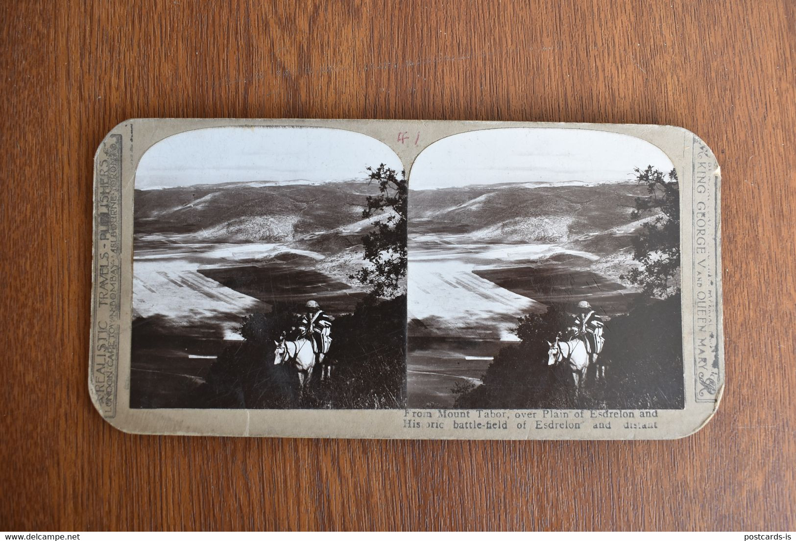 Photo Stereoscopic Stereoscopy - Mount Tabor Plain Of Esdraelon Jezreel Valley Israel - Visionneuses Stéréoscopiques