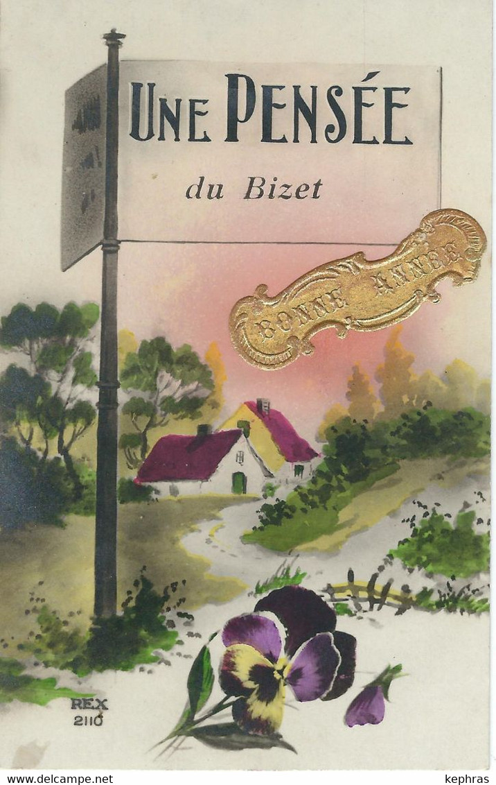 Une Pensée Du BIZET - Courrier De 1931 - Komen-Waasten