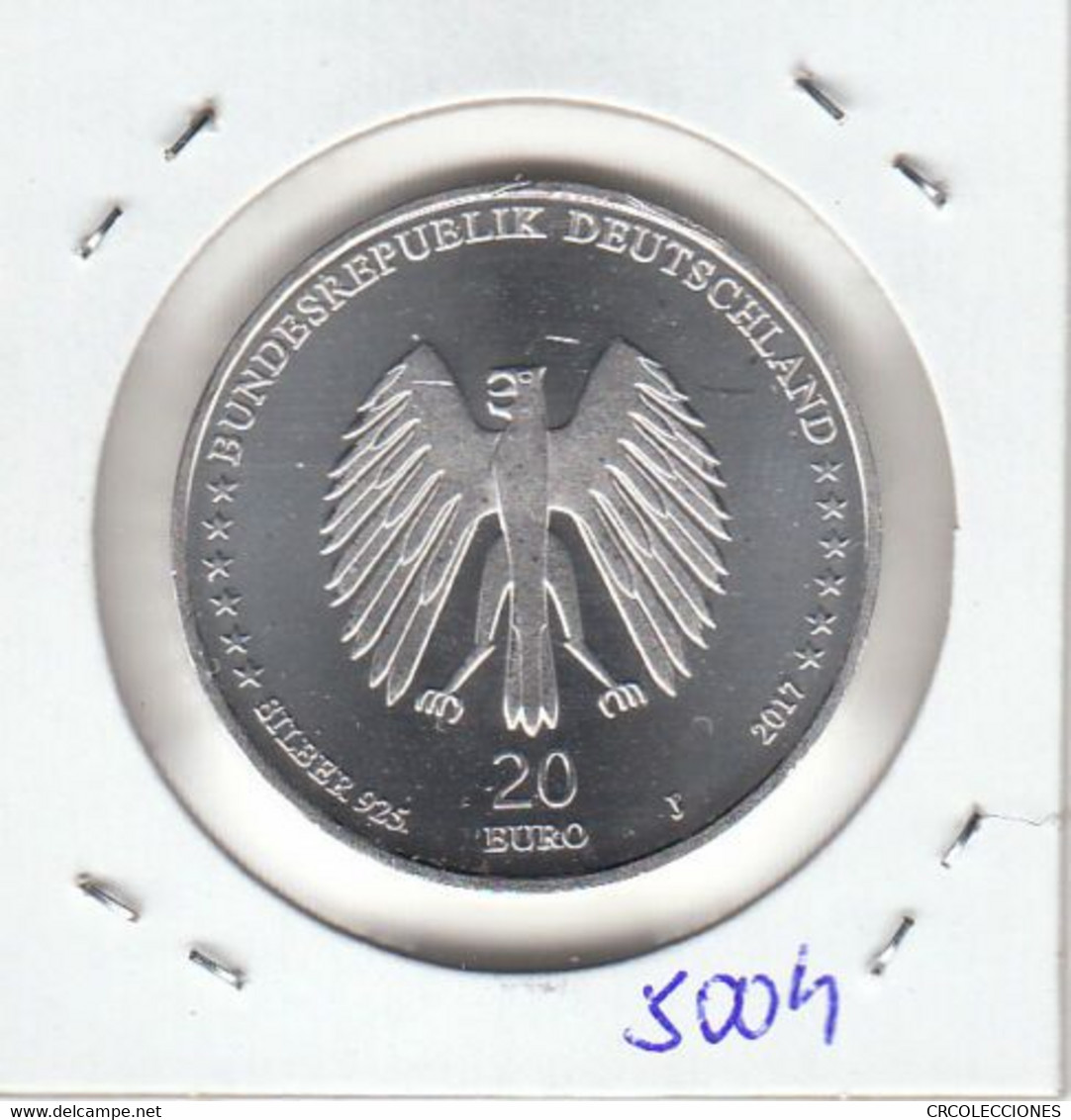 E5004 MONEDA ALEMANIA 20 EUROS 2017J SIN CIRCULAR 30 - Otros & Sin Clasificación