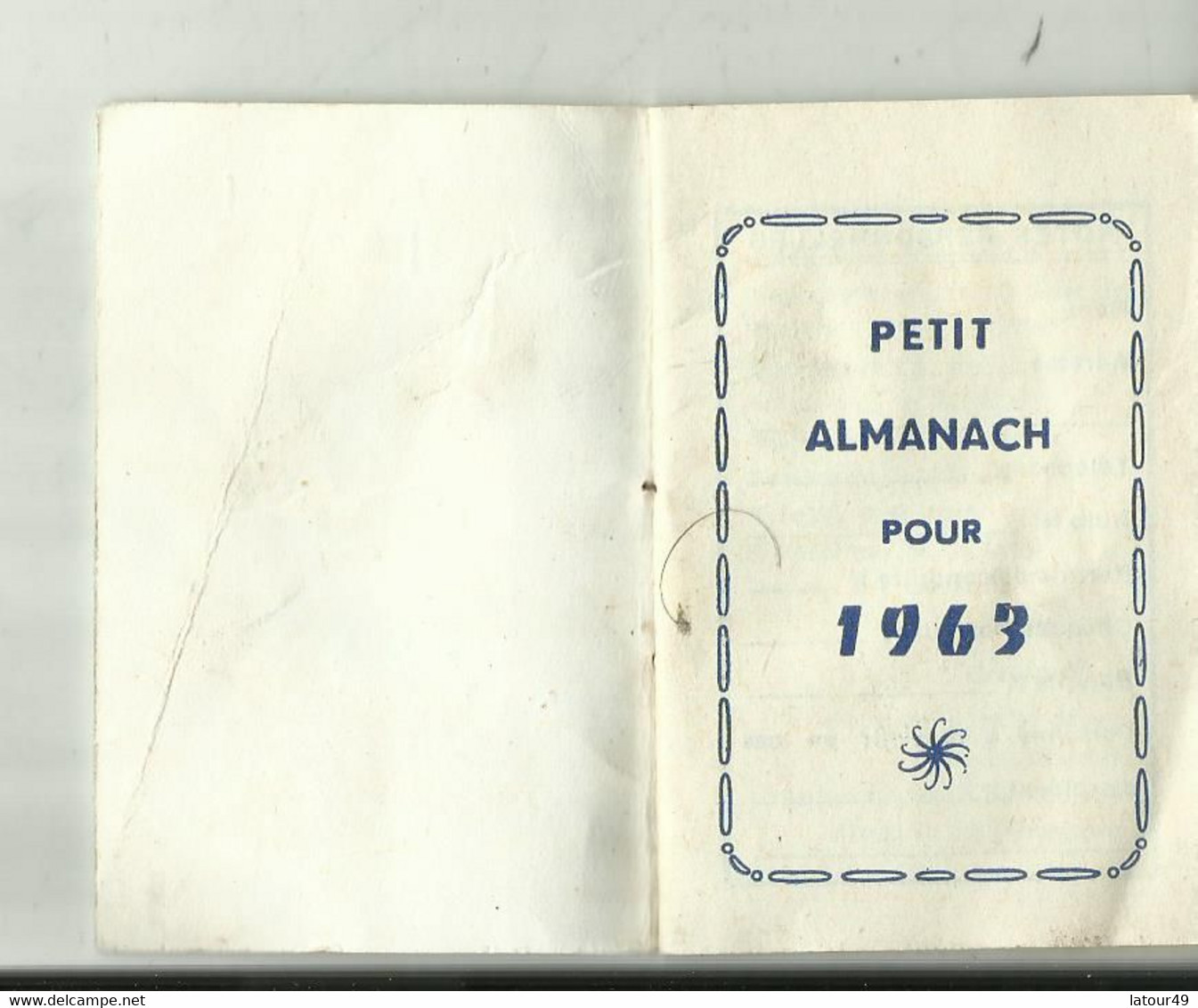 Calendrier Ofert Par La Caisse D Epargne De Narbonne 1963 .26 Pages - Petit Format : 1961-70