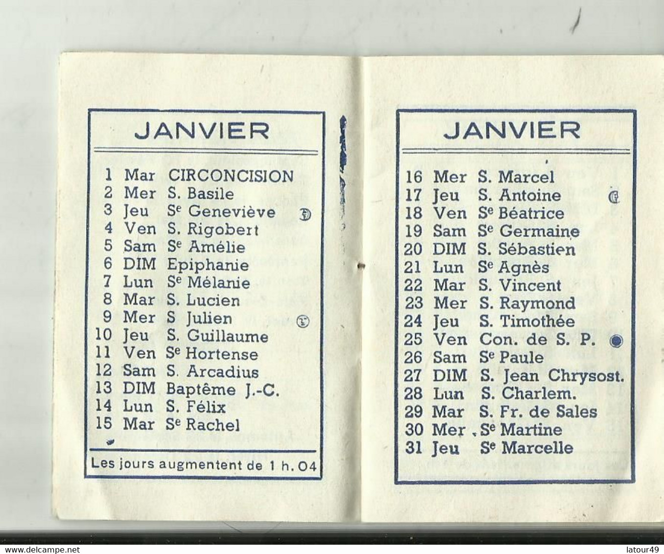 Calendrier Ofert Par La Caisse D Epargne De Narbonne 1963 .26 Pages - Petit Format : 1961-70