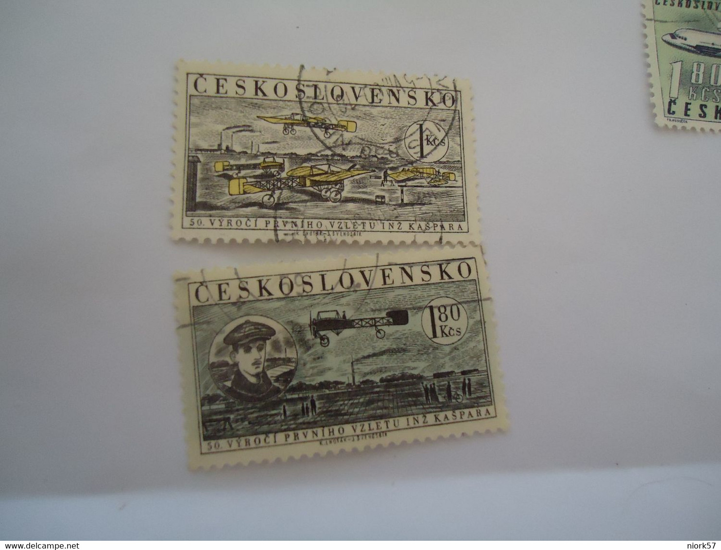 CZECHOSLOVAKIA USED STAMPS AIRPLANES - ...-1918 Prephilately