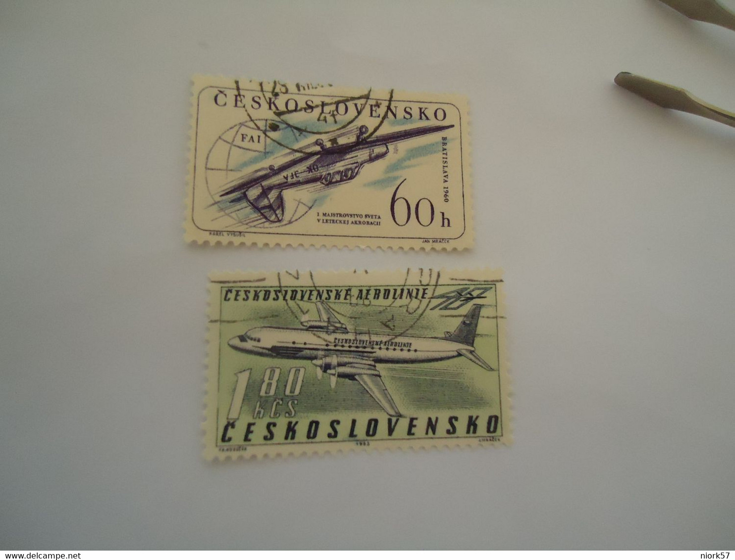 CZECHOSLOVAKIA USED STAMPS AIRPLANES - ...-1918 Préphilatélie