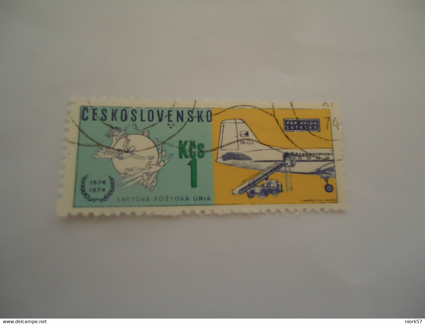 CZECHOSLOVAKIA USED STAMPS AIRPLANES  U.P.U - ...-1918 Préphilatélie