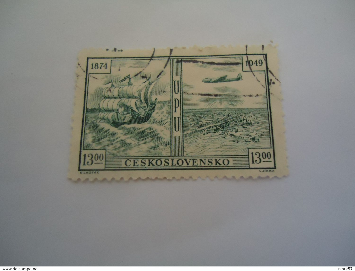 CZECHOSLOVAKIA USED   STAMPS  UNION  POSTAL   U.P.U.   1949 - ...-1918 Préphilatélie