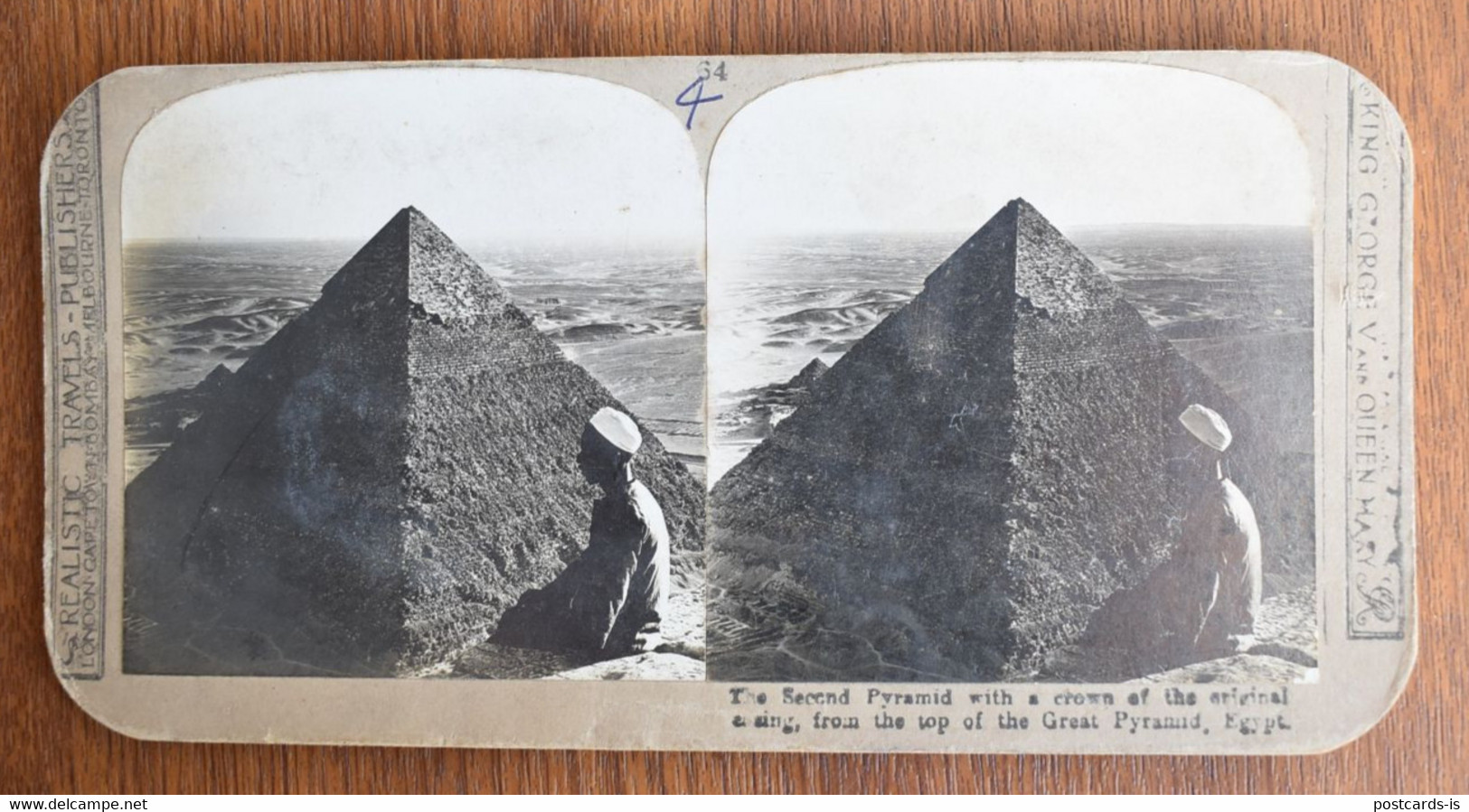 Photo Stereoscopic Stereoscopy - Second Pyramid Egypt - Visionneuses Stéréoscopiques