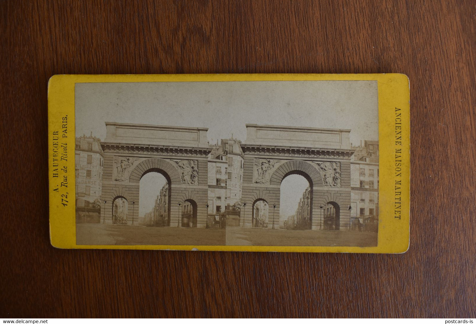 Photo Stereoscopic Stereoscopy - A. Hautecoeur Paris Porte Saint-Martin - Visionneuses Stéréoscopiques