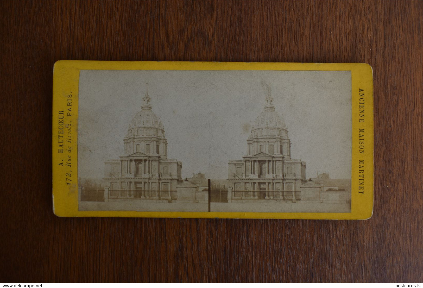 Photo Stereoscopic Stereoscopy - A. Hautecoeur Paris The Dôme Des Invalides - Visionneuses Stéréoscopiques