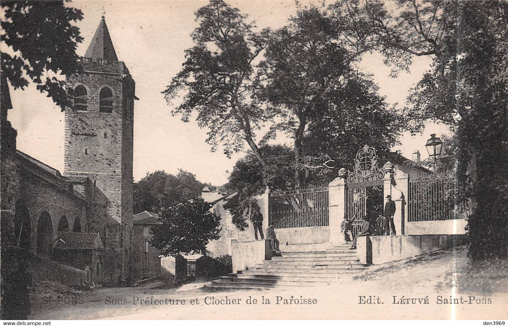 SAINT-PONS (Hérault) - Sous-Préfecture Et Clocher De La Paroisse - Saint-Pons-de-Thomières