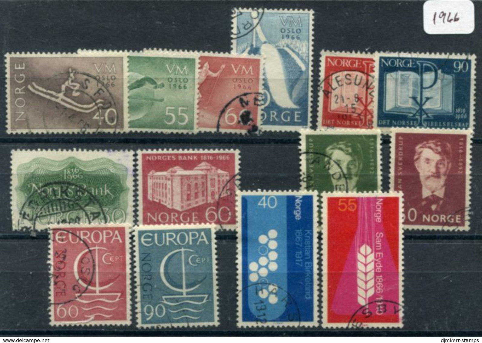 NORWAY 1966 Complete Year Issues Used.  Michel 537-50 - Oblitérés