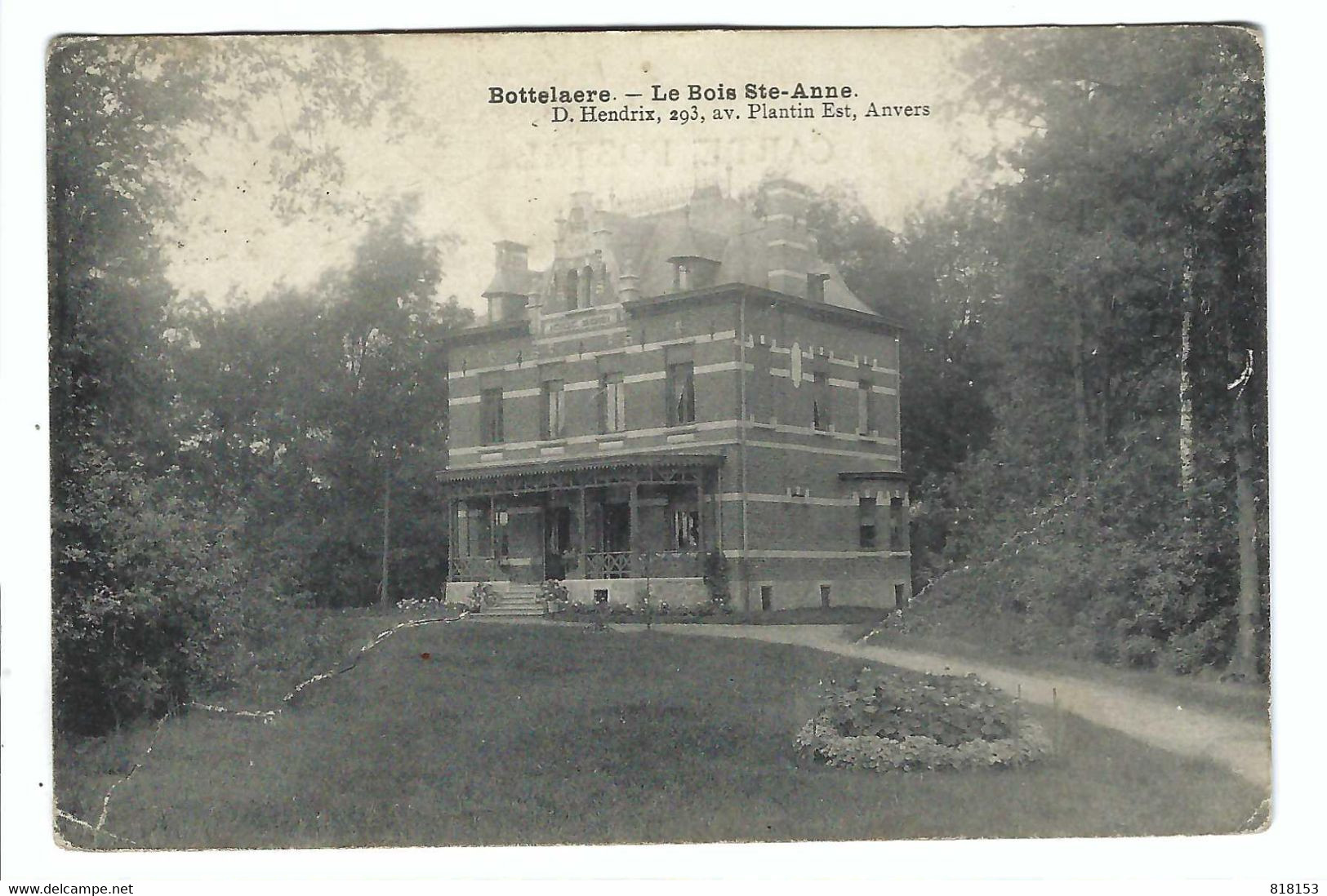 Bottelare  - Bottelaere - Le Bois Ste-Anne  1911 - Merelbeke