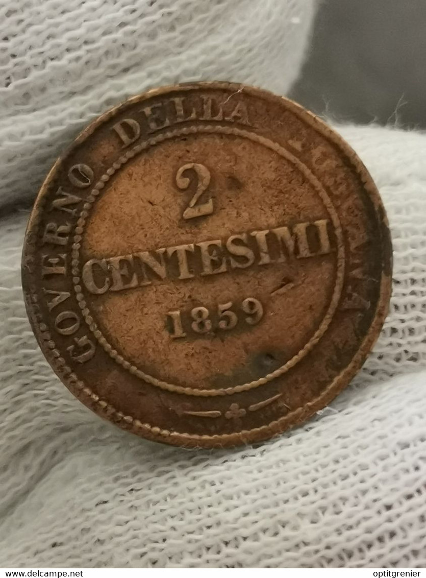 2 CENTESIMI 1859 ITALIE ETATS / ITALIA STATES - Otros & Sin Clasificación