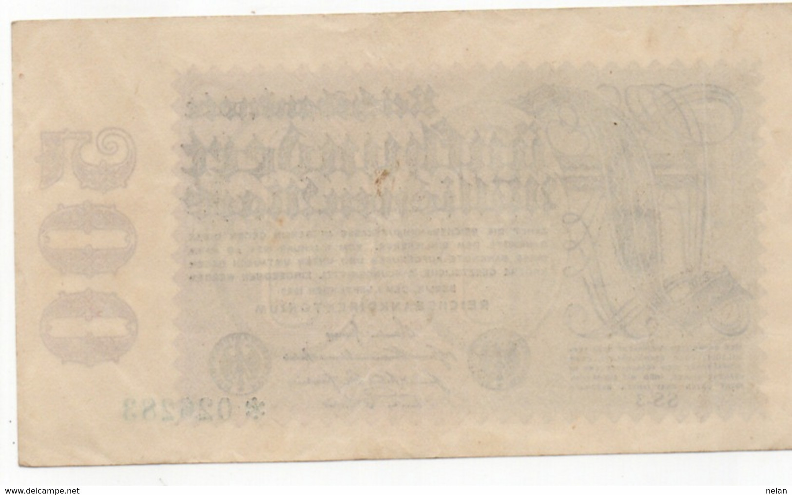 GERMANY - 500 MILLIONEN  MARK 1923 - Wor:P-110 ( SS-3 - *026283 - VARIANTA RARA) - XF - 500 Millionen Mark