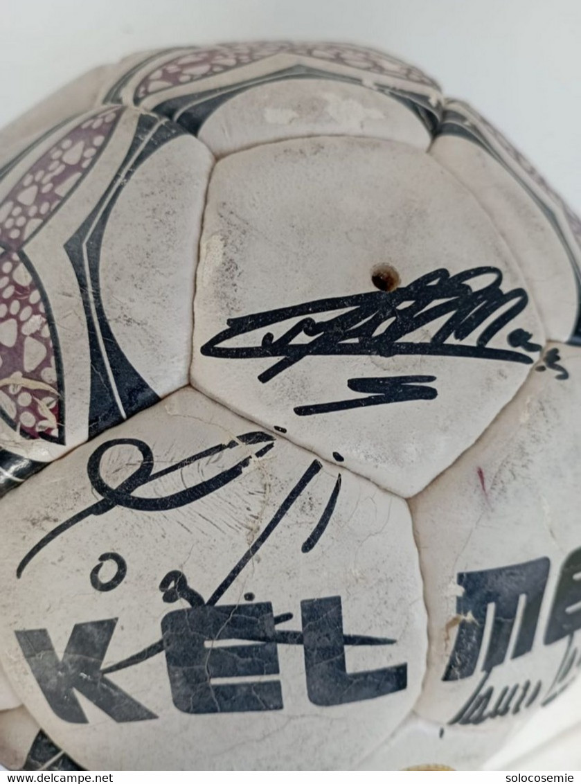 Pallone Torino calcio, con autografi originali - con Sauro Tomà l'ultimo superstite del Grande Torino degli anni '40