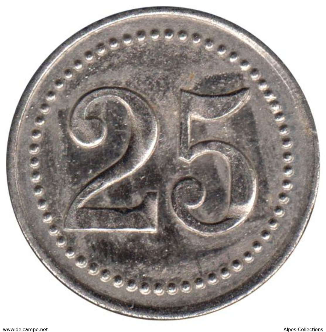 DIVERS - NR19 - Monnaie De Nécessité - 25 Centimes - D.M - Monétaires / De Nécessité