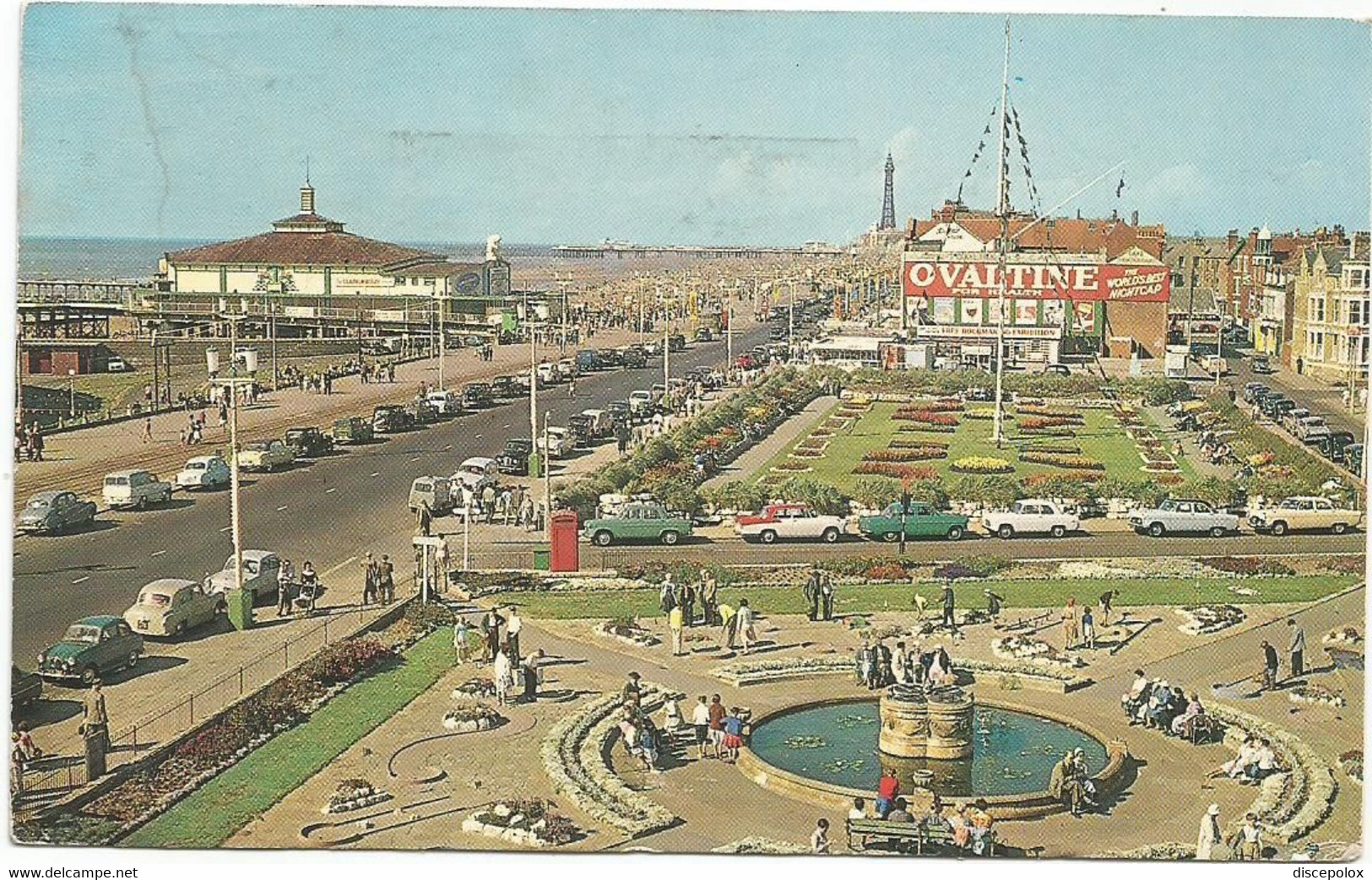 AC427 Blackpool - South Promenade And Gardens - Auto Cars Voitures / Viaggiata 1964 - Blackpool