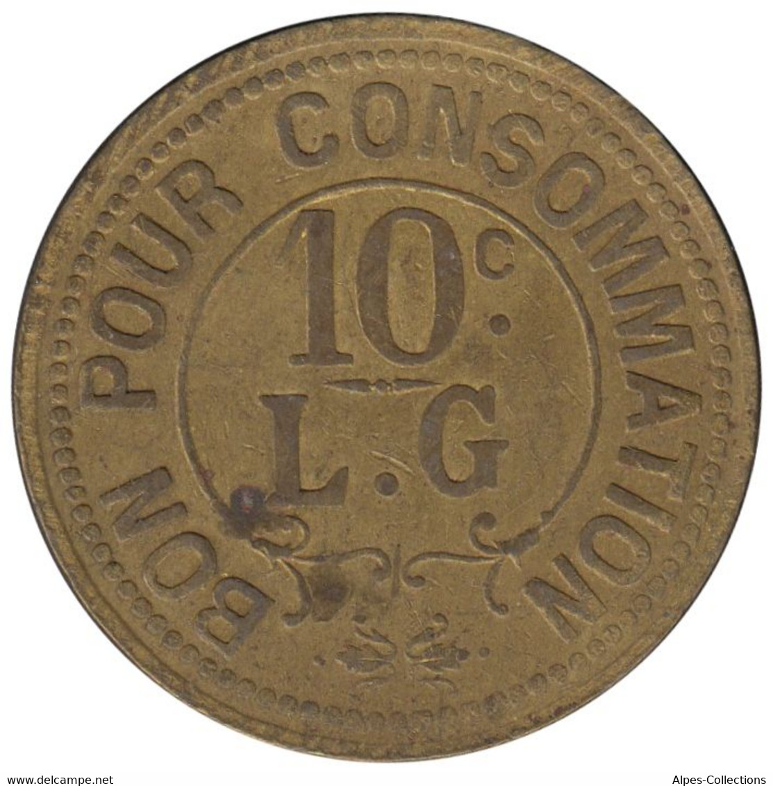 DIVERS - NR26 - Monnaie De Nécessité - 10 Centimes - L.G - Monétaires / De Nécessité