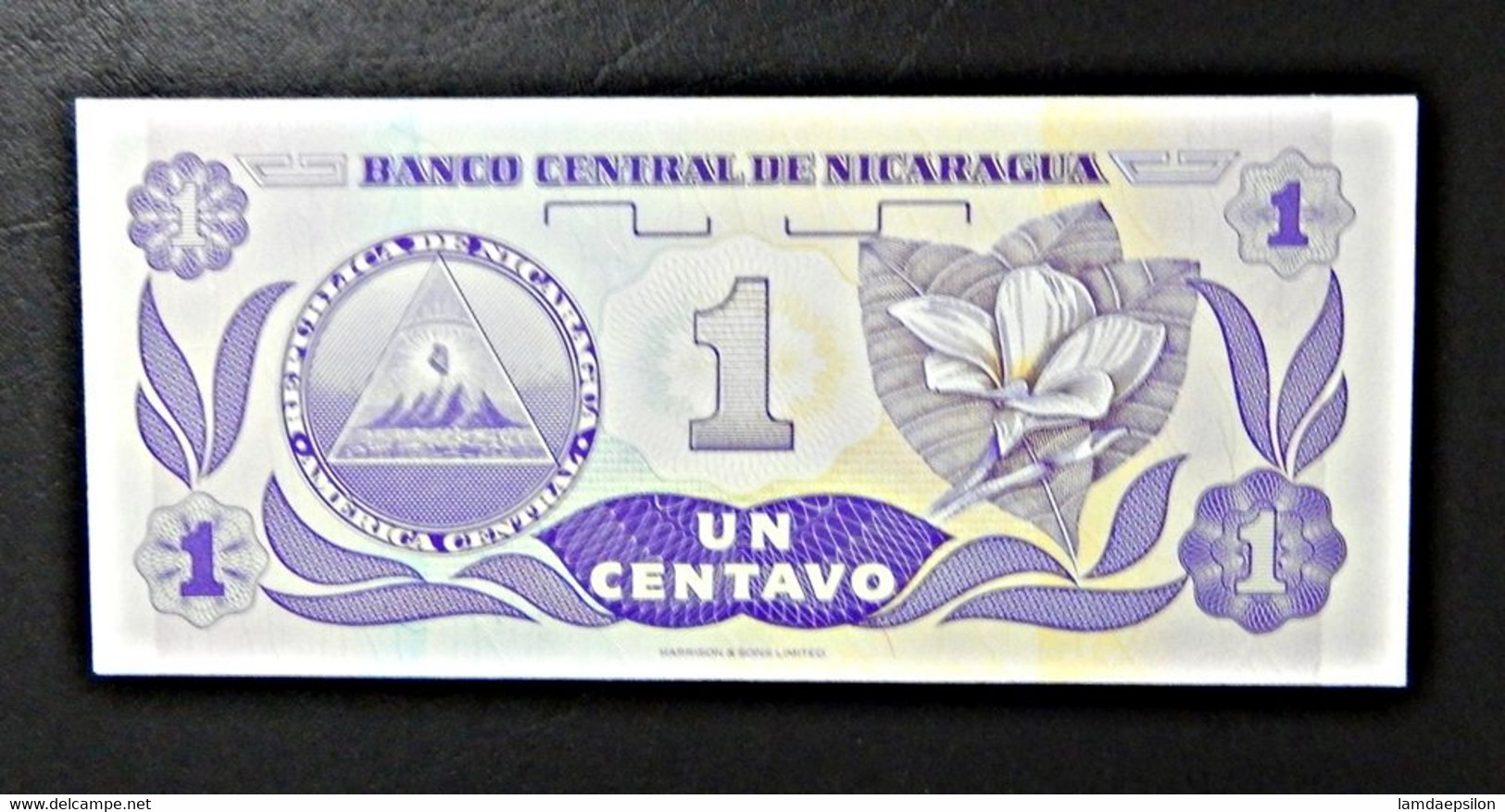 A4 NICARAGUA  BILLETS DU MONDE WORLD BANKNOTES  1 CENTAVO - Nicaragua