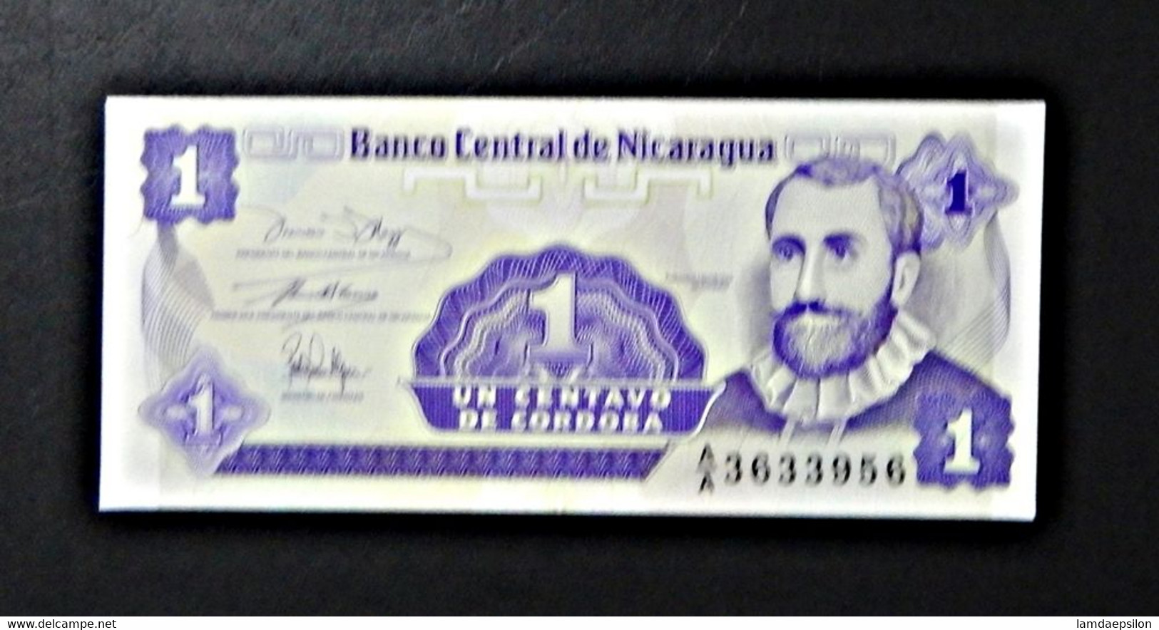 A4 NICARAGUA  BILLETS DU MONDE WORLD BANKNOTES  1 CENTAVO - Nicaragua