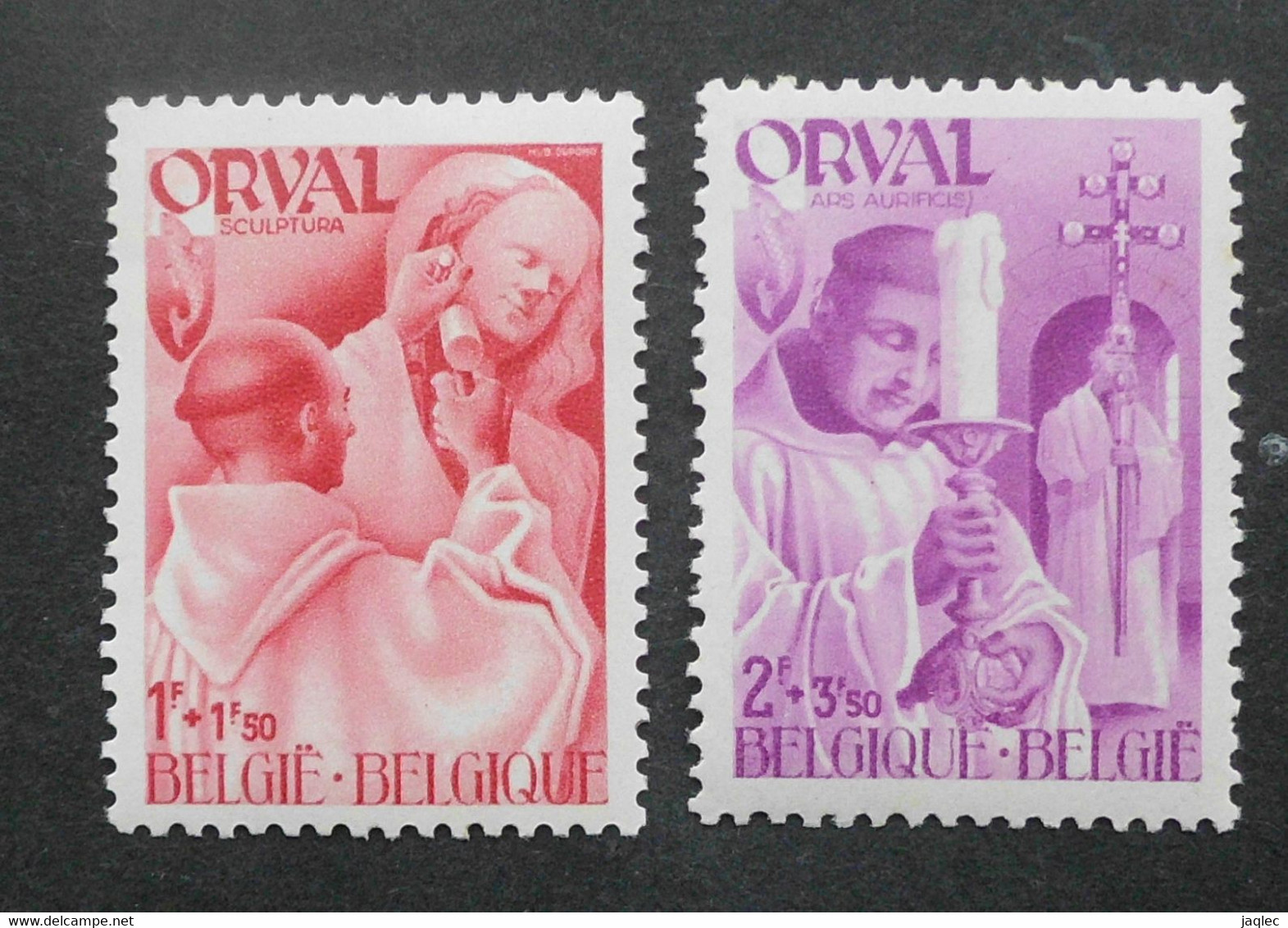 1941 : Cob 561** + 564**: 4ème Orval (sans  Charnière 54 )  Verso - Unused Stamps