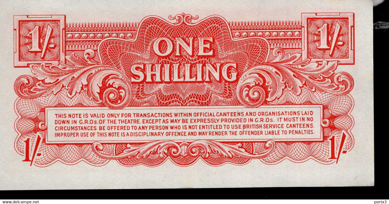 British Banknoten 5 Verschiedene With Ten Shilling BB 7 - Forze Armate Britanniche & Docuementi Speciali