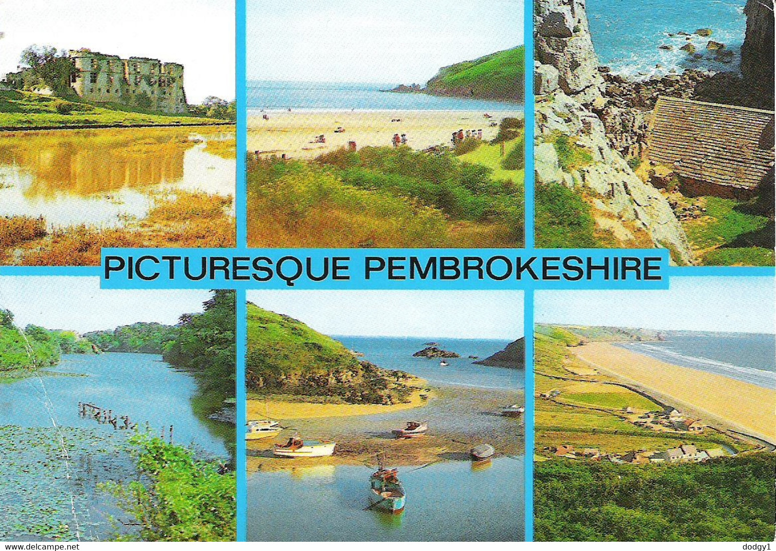 SCENES FROM PEMBROKESHIRE, WALES. USED POSTCARD Ls2 - Pembrokeshire