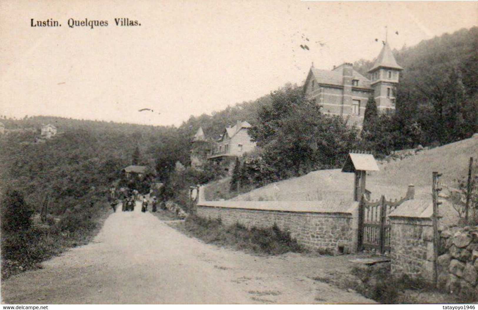 Lustin Quelques Villas Animée Voyagé En 1913 - Profondeville