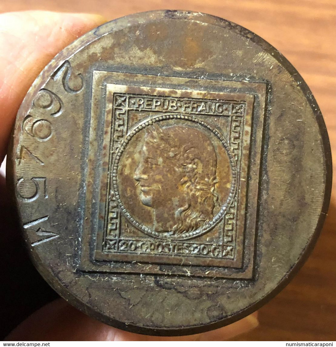 Francia France 20 Cents Punzone 650 Gr. Tipo Francobollo Antichi Stati - Royaux/De Noblesse