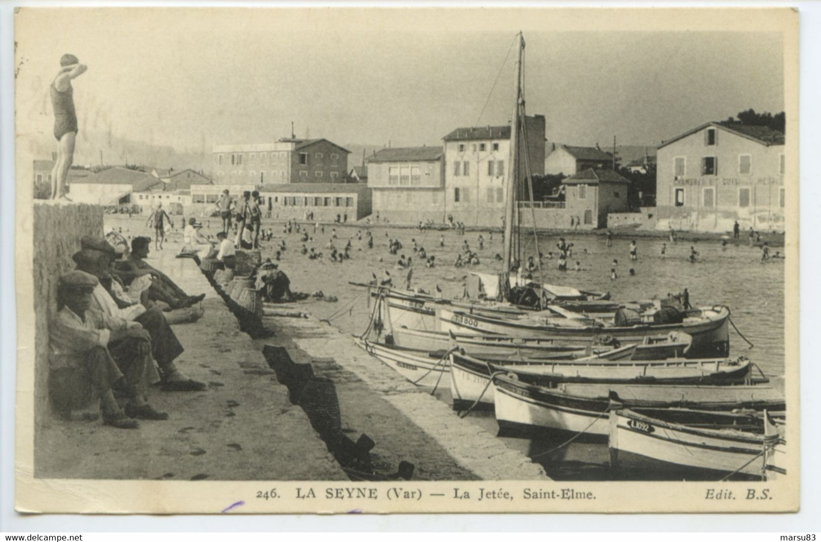 RARE -St Elme - Jetée ** Magnifique Cpa De 1939- Format 9x14cm- Ed. Bouvet N°246 ** (suivre Mes Autres Ventes à Venir) - La Seyne-sur-Mer