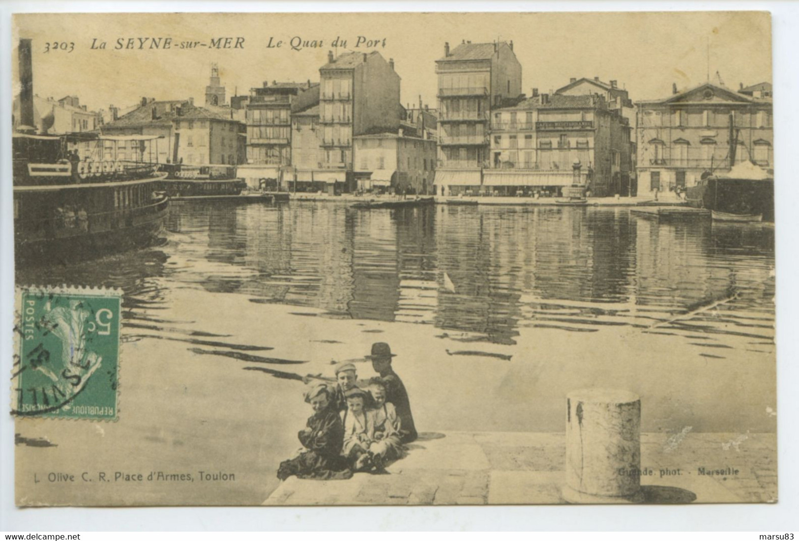 Quai Du Port **Très Belle Cpa De 1918 Format 9x14cm- Ed.Guende N°3203 ** (suivre Mes Autres Ventes à Venir) - La Seyne-sur-Mer