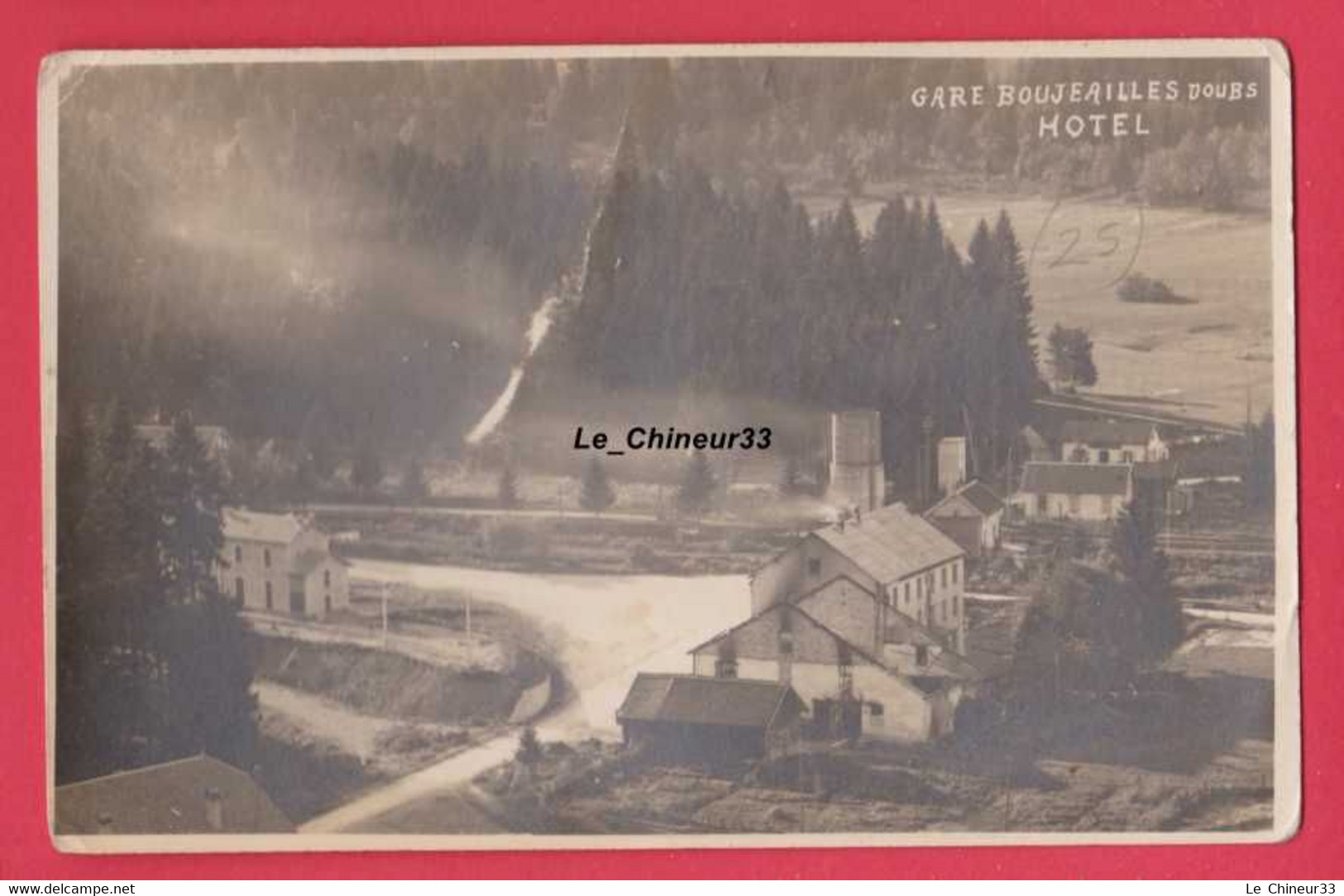 25 - GARE BOUJEAILLES-----Hotel---Carte Photo - Other & Unclassified