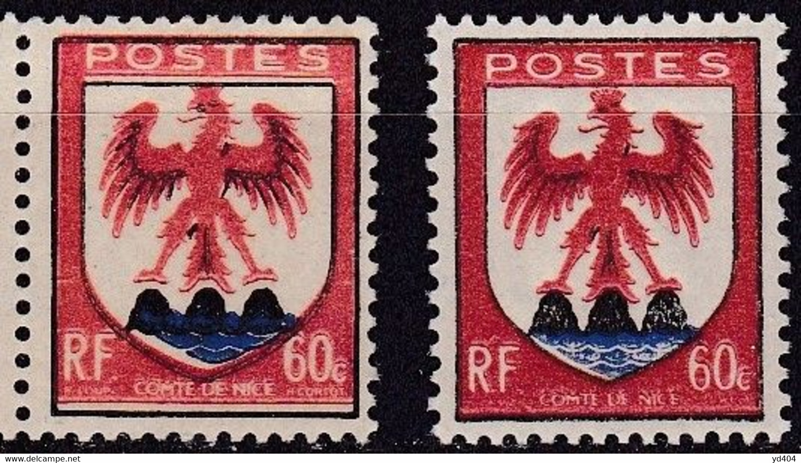 FR7133 - FRANCE – 1946 – COAT OF ARMS - VARIETIES - Y&T # 758/758e/f/j MNH 14,20 € - Unused Stamps