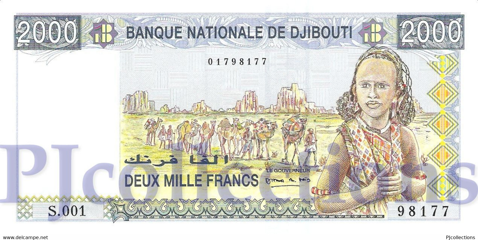 DJIBOUTI 2000 FRANCS 1997 PICK 40 UNC - Djibouti