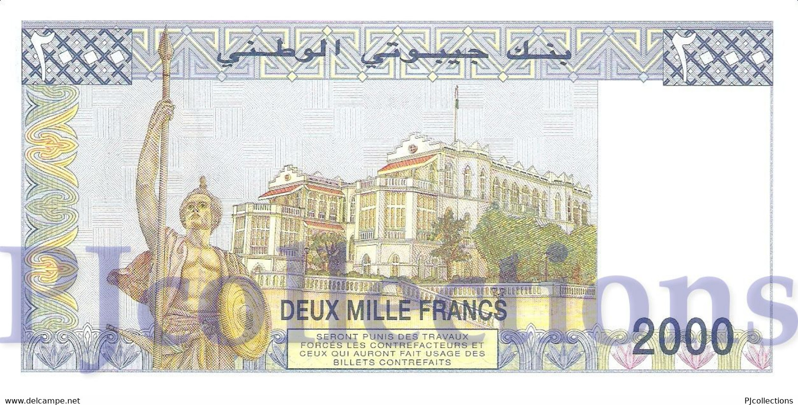 DJIBOUTI 2000 FRANCS 1997 PICK 40 UNC - Gibuti