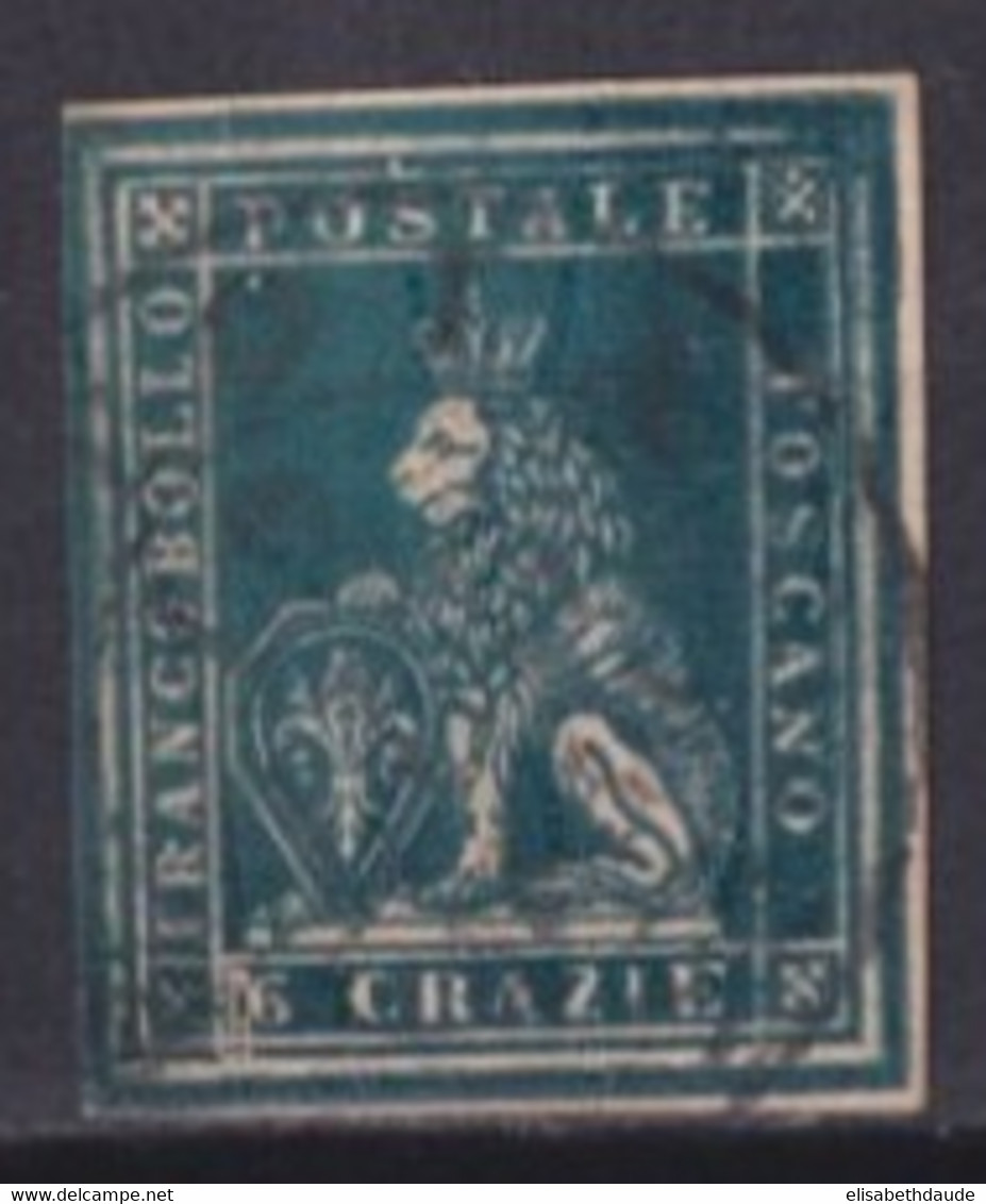 TOSCANE - 1857 - YVERT N° 15 OBLITERE - COTE = 90 EUR - Toskana